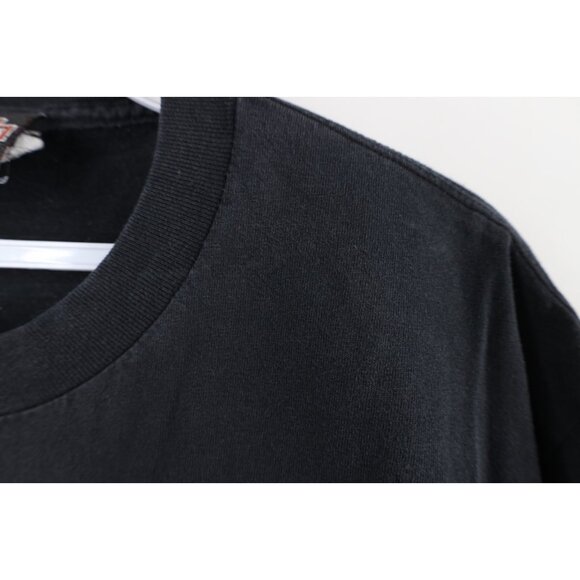 Vintage Y2K Harley Davidson Mens Large Faded Spell Out Bahamas T-Shirt Black - Picture 5 of 15